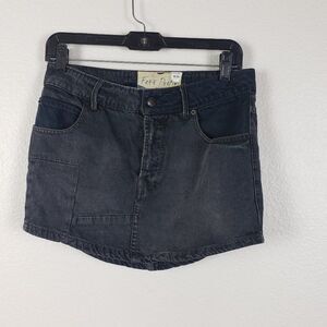 Free people patchwork block denim skirt 26